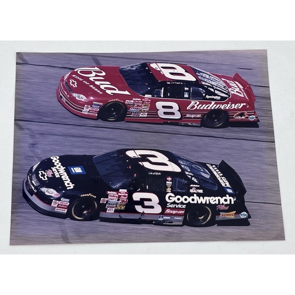 2001 Daytona 500 Dale Earnhardt Sr Jr 11x14 NASCAR Photo Print Last Time